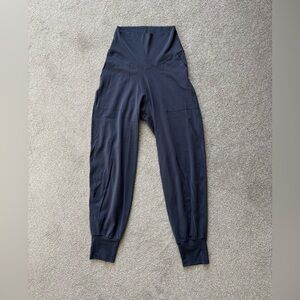 Aerie Navy High-Waisted Joggers
